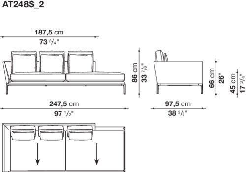 Модульный диван B&B B&B Atoll