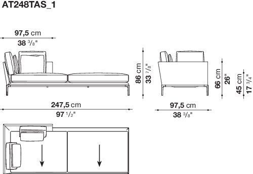 Модульный диван B&B B&B Atoll