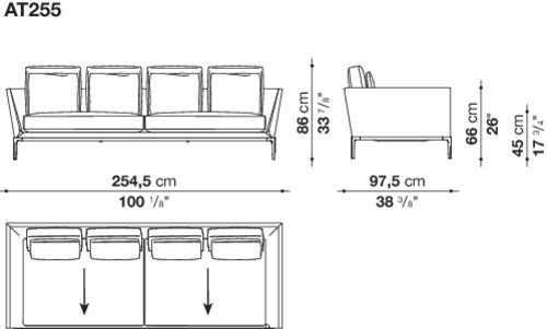 Модульный диван B&B B&B Atoll