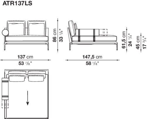 Модульный диван B&B B&B Atoll