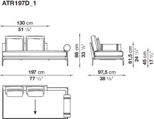 Модульный диван B&B B&B Atoll