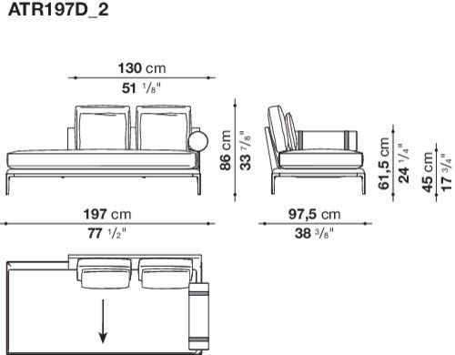 Модульный диван B&B B&B Atoll