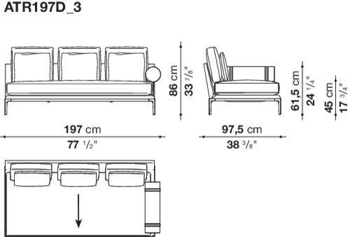 Модульный диван B&B B&B Atoll