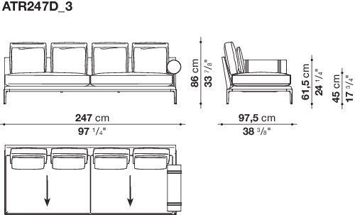 Модульный диван B&B B&B Atoll