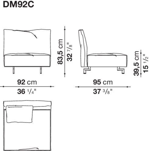 Стильный диван B&B Dambo