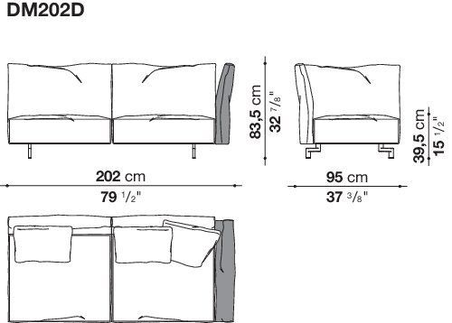 Стильный диван B&B Dambo