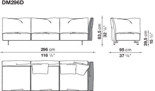 Стильный диван B&B Dambo