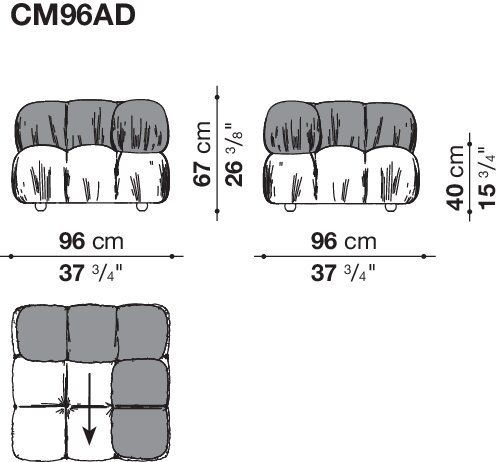 Дизайнерский диван B&B Camaleonda