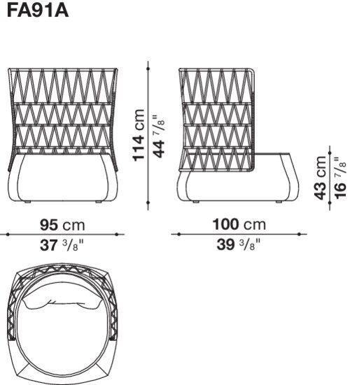 Садовое кресло B&B Fat-Sofa Outdoor