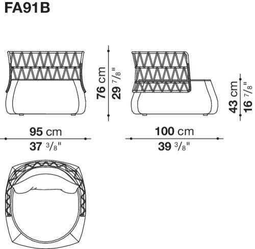 Садовое кресло B&B Fat-Sofa Outdoor