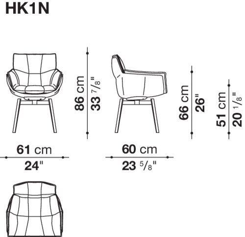 Дизайнерский стул B&B Husk Outdoor