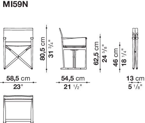 Складной стул для сада B&B Mirto Outdoor