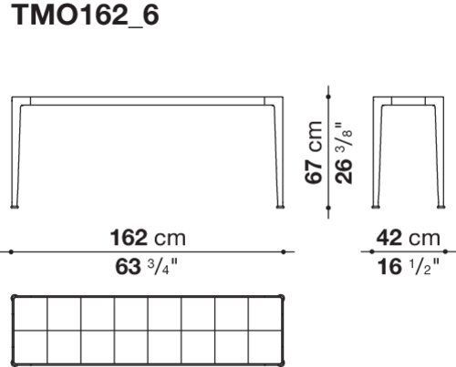 Современная консоль B&B Mirto Outdoor