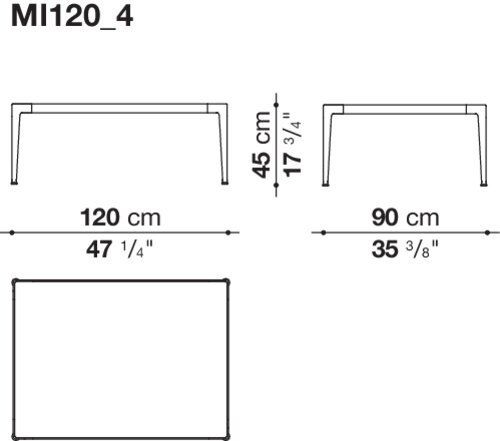 Дизайнерский стол B&B Mirto Outdoor