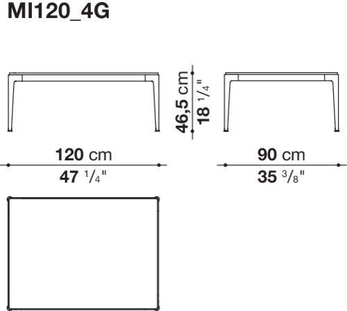 Дизайнерский стол B&B Mirto Outdoor