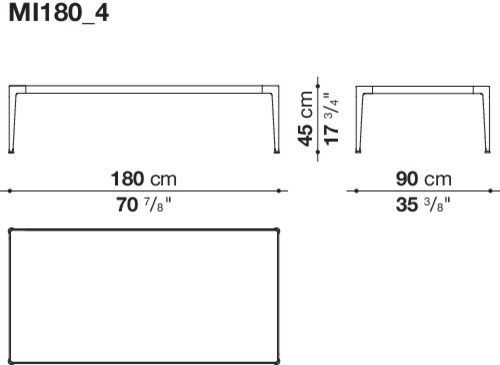 Дизайнерский стол B&B Mirto Outdoor