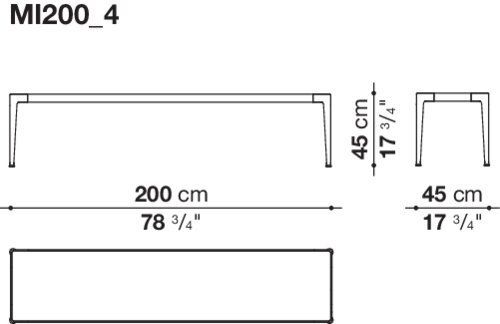 Дизайнерский стол B&B Mirto Outdoor