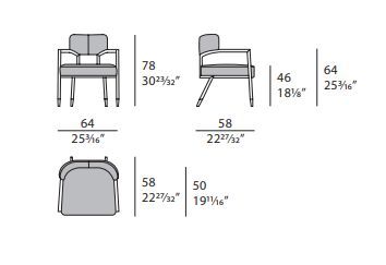 Дизайнерский стул Turri Madison