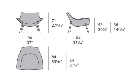 Дизайнерское кресло Turri Harp