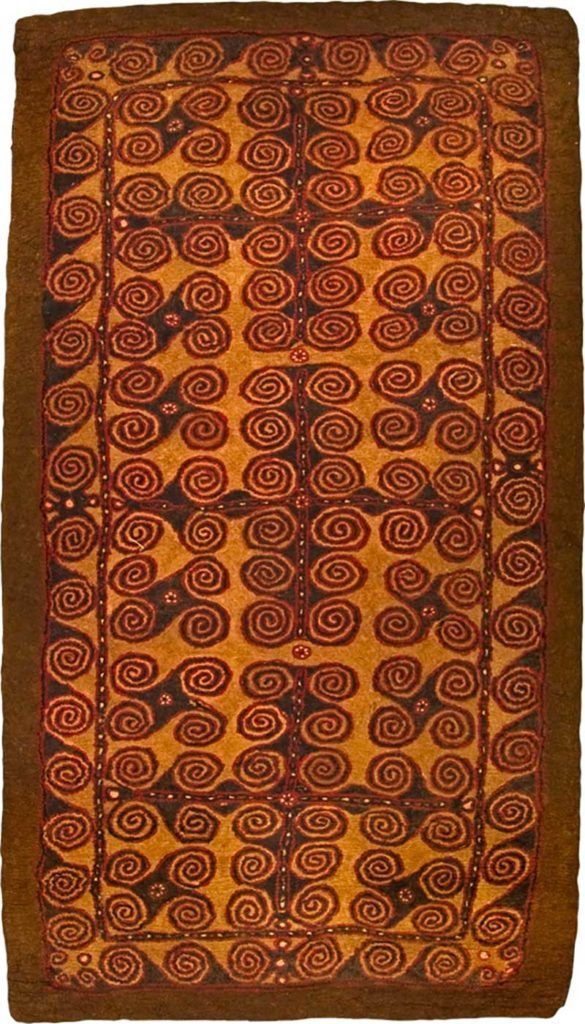 Оранжевый ковер Altai Yomud Felt FEL0450