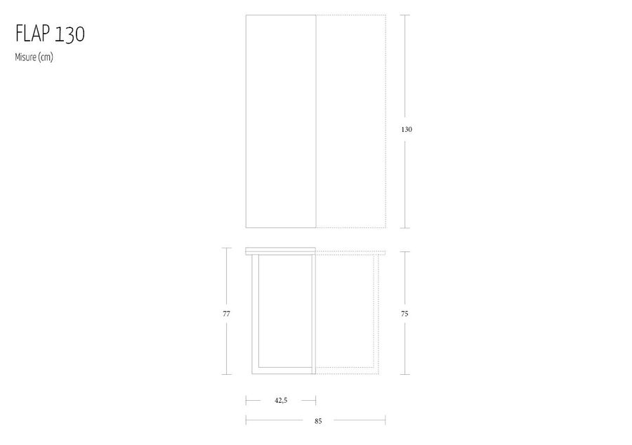 Консольный стол ALTACOM Flap AC011/130, AC011/150