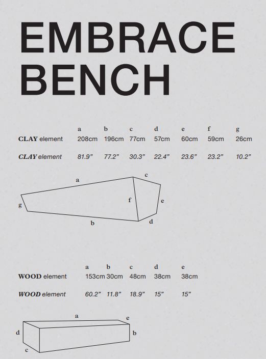 Уличная скамья ATELIER VIERKANT Embrace Bench