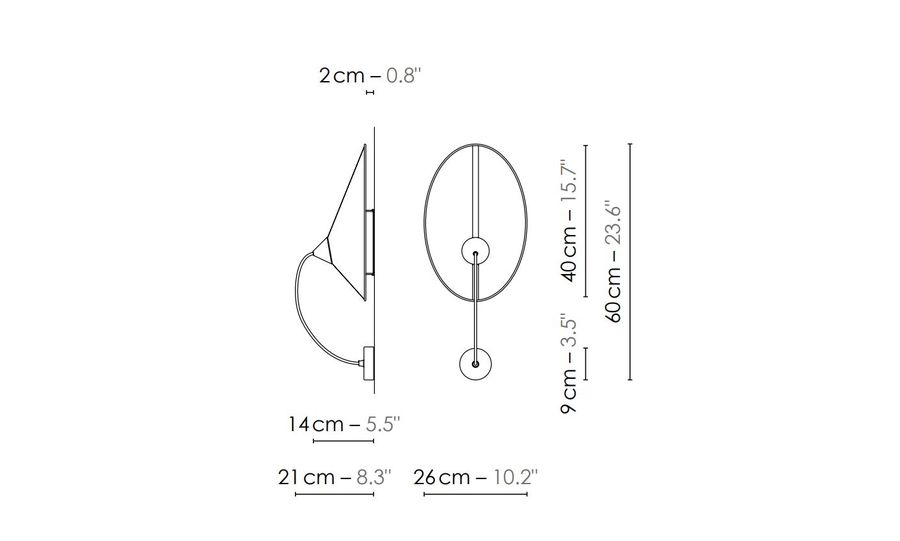 Дизайнерский светильник Designheure Applique Moyen Shield