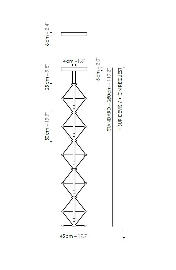 Дизайнерский светильник Designheure Panneau 1x5 Mozaik