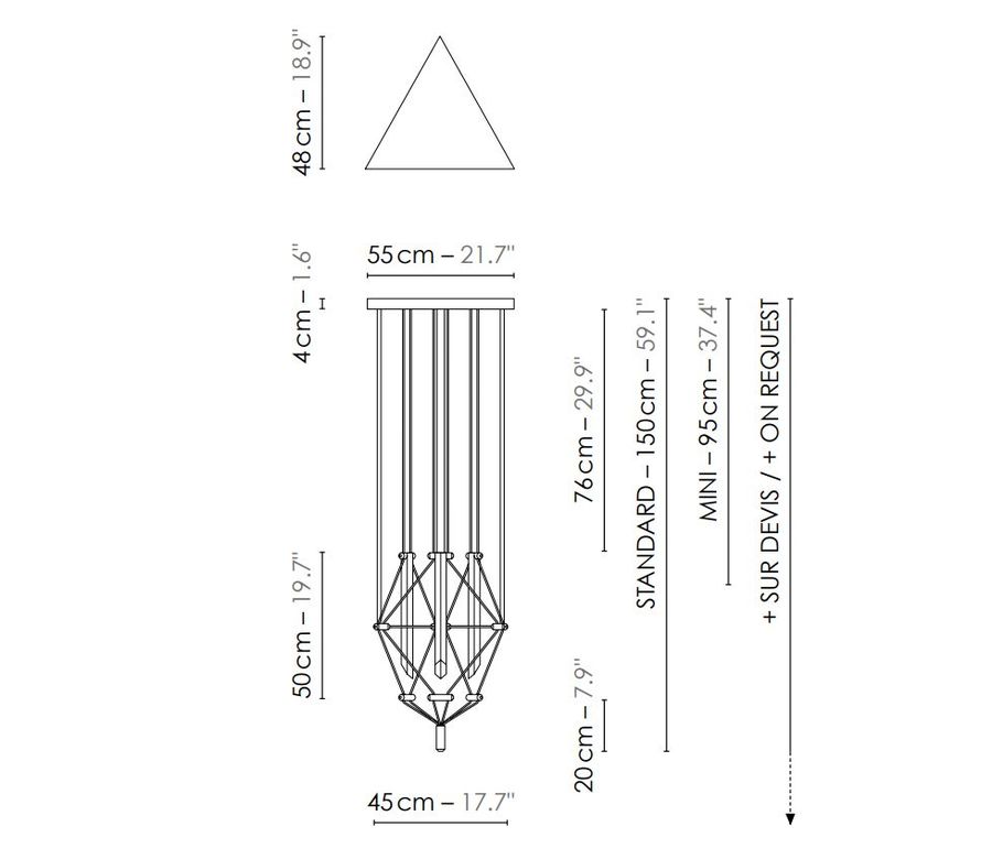 Дизайнерская люстра Designheure Lustre 3 Mozaik