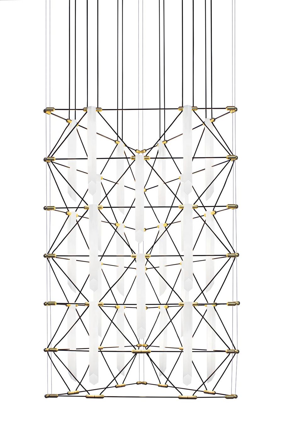 Шикарная люстра Designheure Lustre Trio 2x3 Mozaik