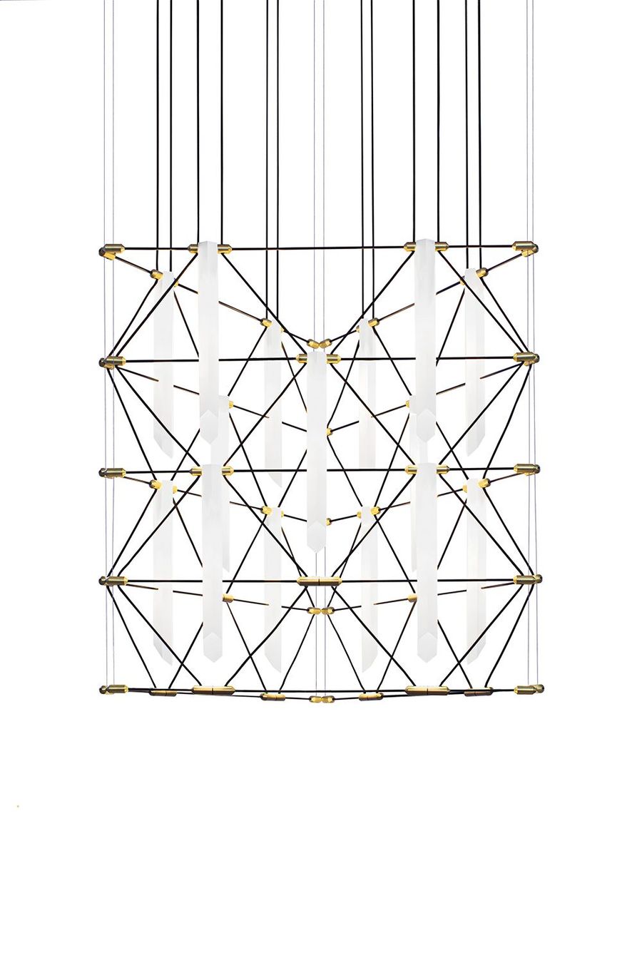 Современная люстра Designheure Lustre Trio 2x2 Mozaik