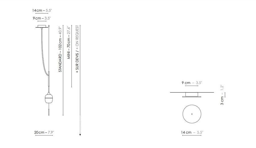 Современный светильник Designheure Suspension Moyen Fleur de Kaolin