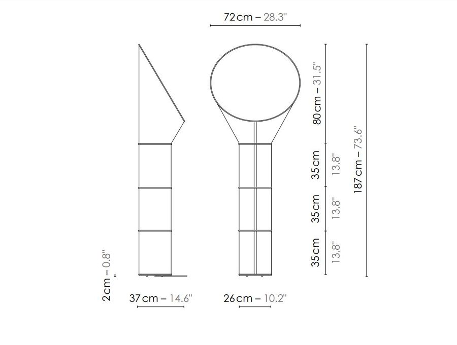 Напольный светильник Designheure Lampadaire Grand Cargo 3