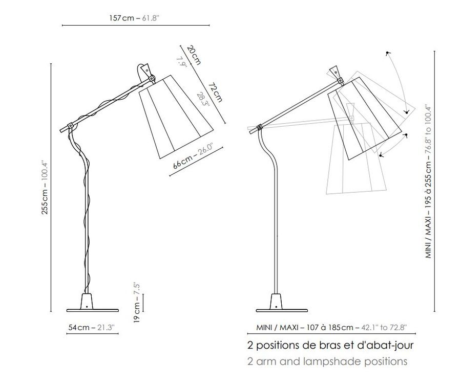 Современный торшер Designheure Lampadaire XXL LuXiole