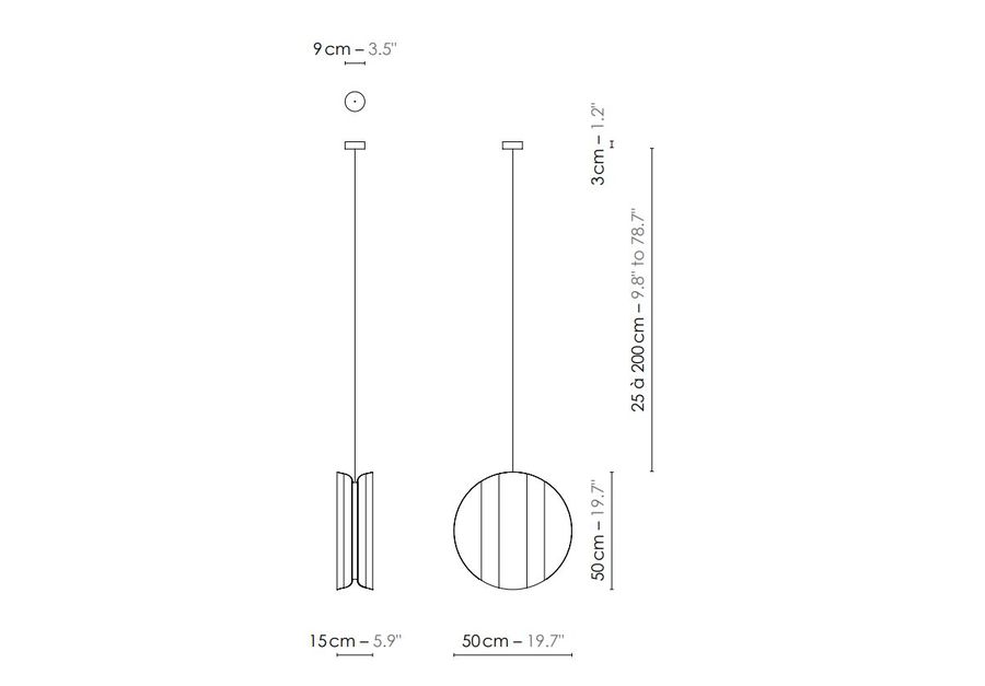 Дизайнерский светильник Designheure Suspension Moyen Moon