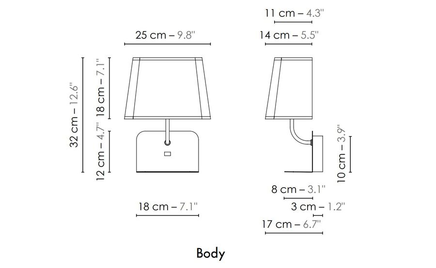 Настенный светильник Designheure Applique Fixe Usb Escale