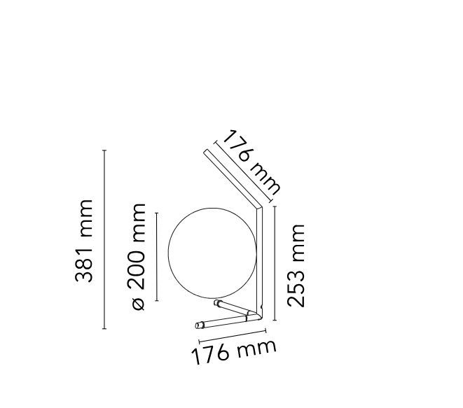 Элегантный светильник Flos IC Lights Table 1 Low