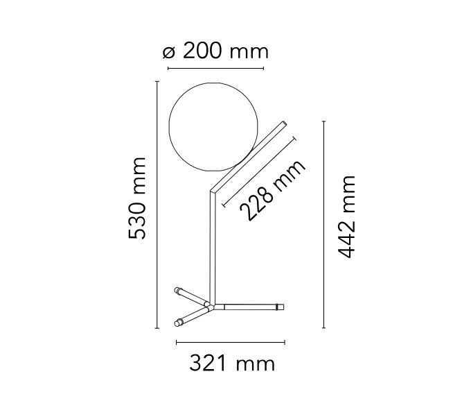 Элегантный светильник Flos IC Lights Table 1 High