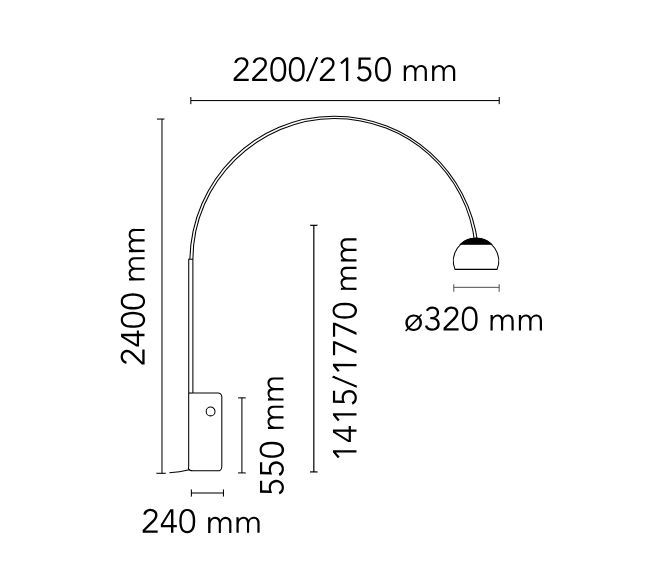 Напольный светильник Flos Arco Led