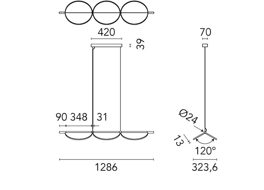 Шикарный светильник Flos Almendra Linear