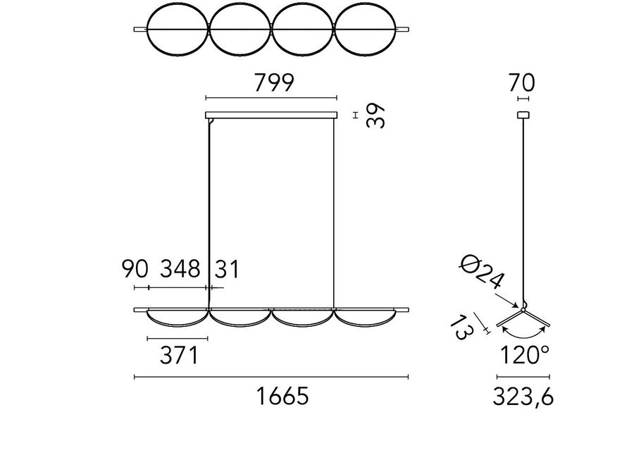 Шикарный светильник Flos Almendra Linear