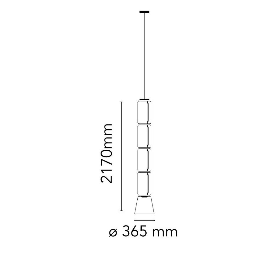 Современный светильник Flos Noctambule Suspension Cone