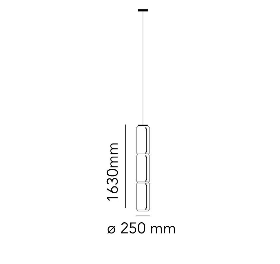 Стеклянный светильник Flos Noctambule Suspension