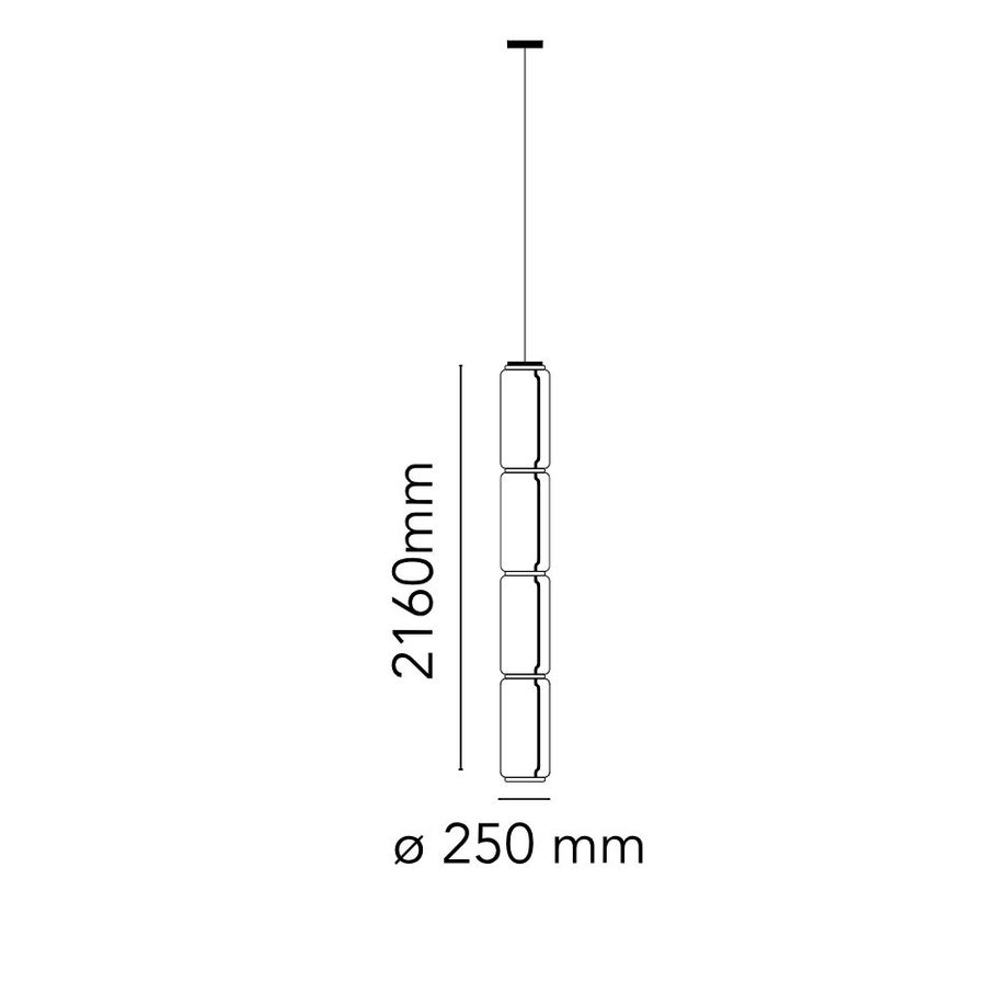 Стеклянный светильник Flos Noctambule Suspension