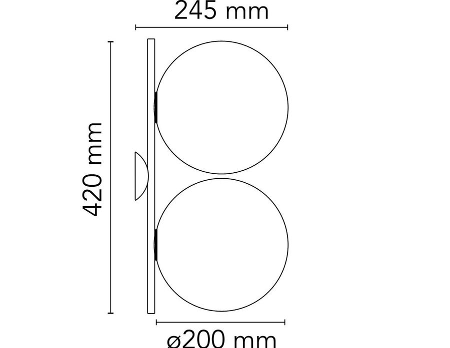 Настенный светильник Flos IC Lights Ceiling/Wall Double