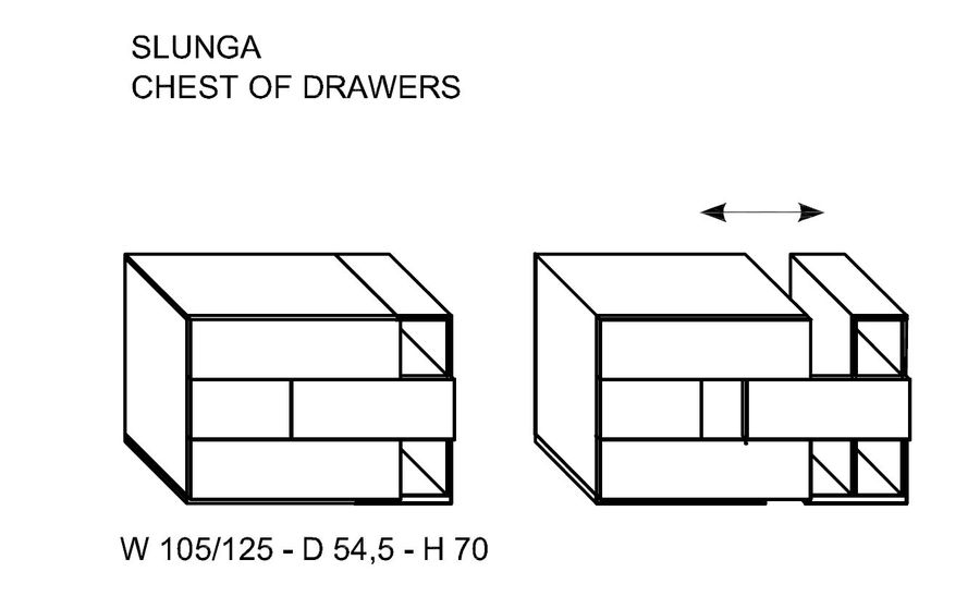 Раздвижной комод Fimes Slunga