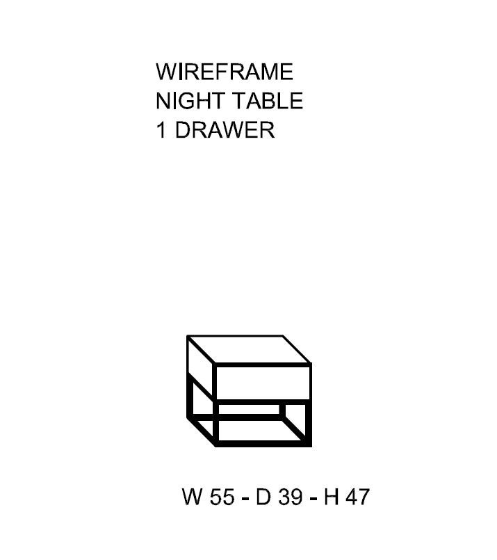 Модная тумба Fimes Wireframe