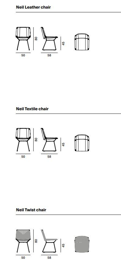 Обеденный стул Mdf Italia Neil Chair Collection