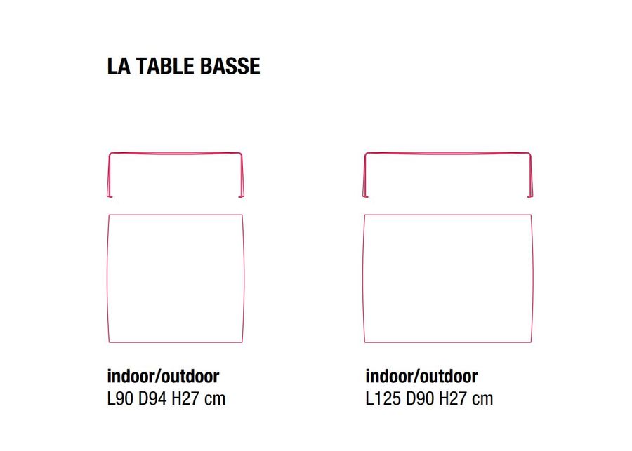 Металлический столик Mdf Italia La Table Basse