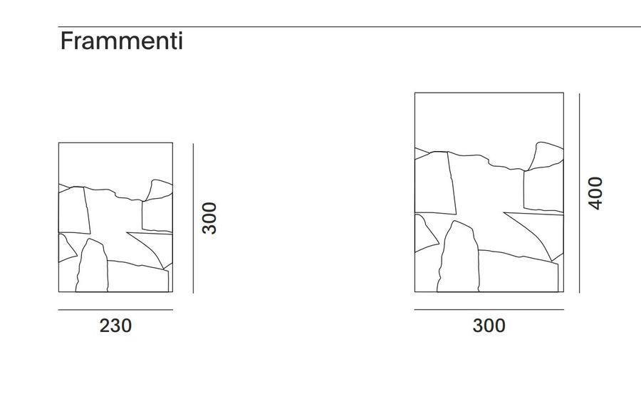 Яркий ковер Mdf Italia Frammenti